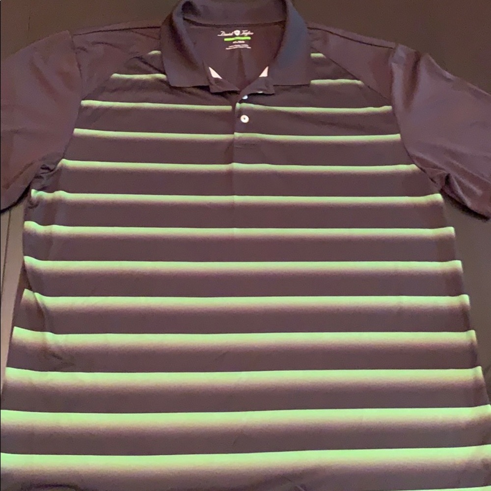 David Taylor pro polo black and green x-large.